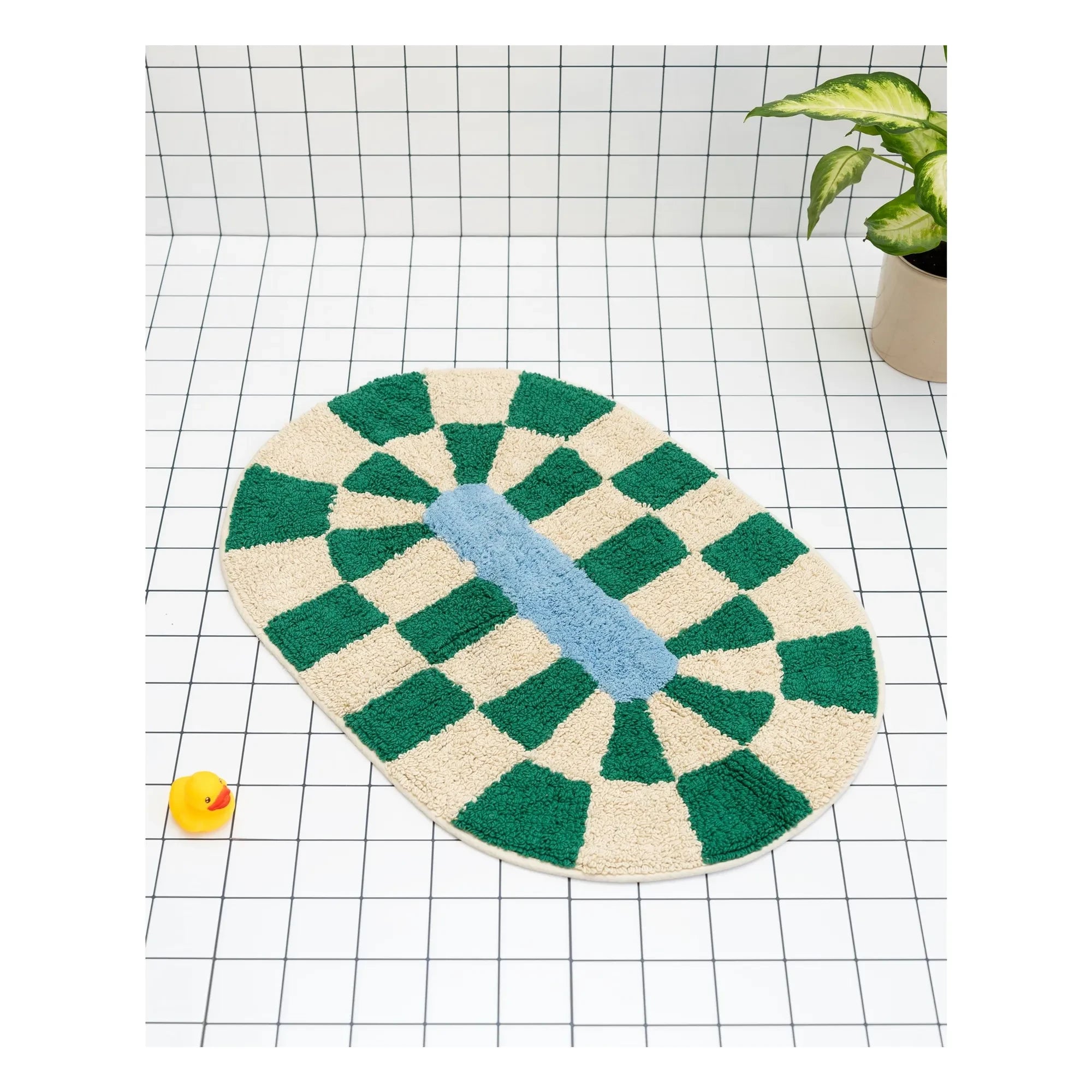 Tarta Gelatina - Rita Bathroom Mat | Green