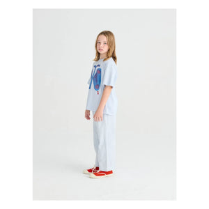 True Artist - Organic cotton butterfly T-shirt | Light blue