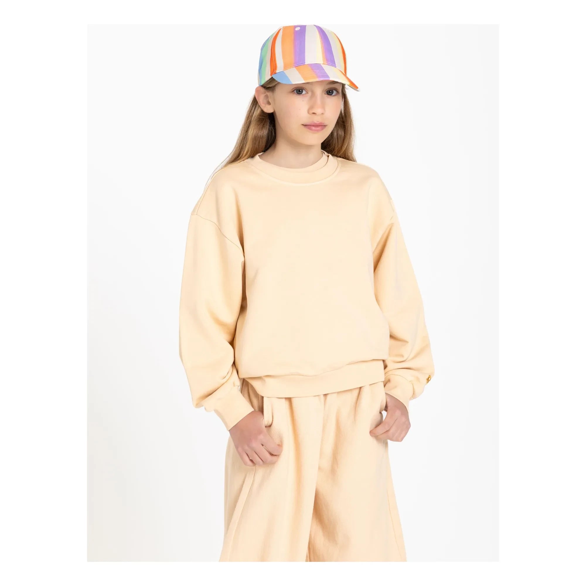 Smallable Kid - Maia organic cotton sweatshirt | Light yellow