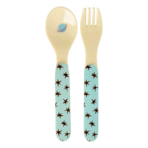 Rice - Chiens de l'Espace Melamine Lunch Box | Blue