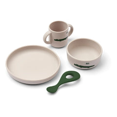 Liewood - Vivi Silikon Sofra Takımı 4 Parça | Carlos/Sandy