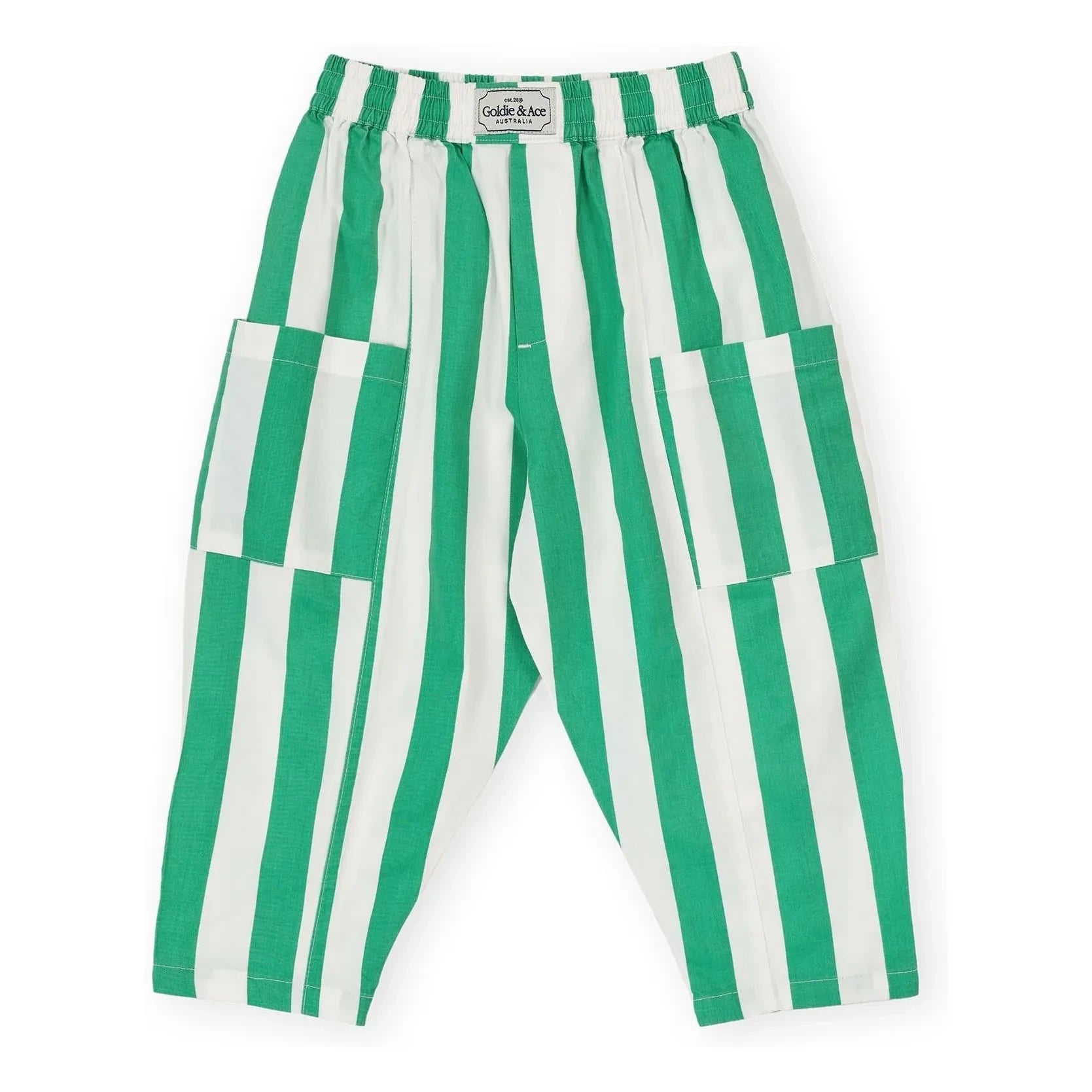 Goldie + Ace - Striped Pocket Pants | Green