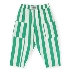 Goldie + Ace - Striped Pocket Pants | Green