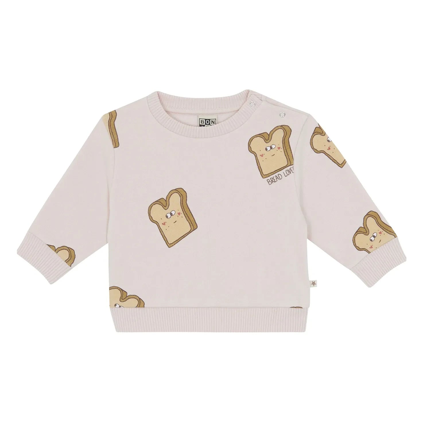 Bonton - Pink Smily Bread Sweatshirt