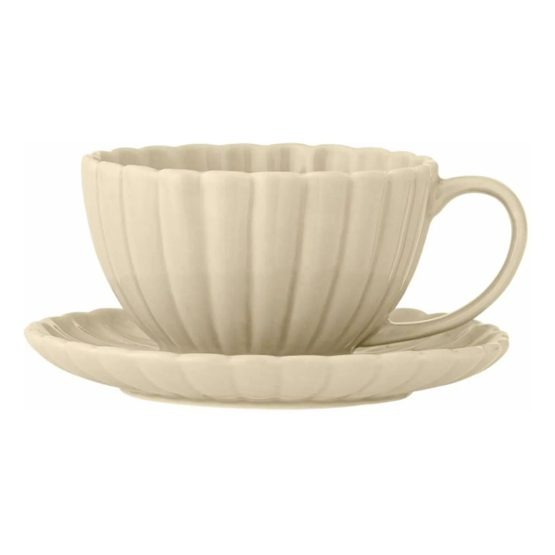 Bloomingville - Latina Cup and Saucer | Ivory