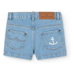 The Animals Observatory - Denim Pig Organic Cotton Shorts | Blue