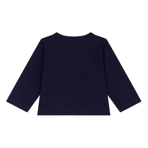 Petit Bateau - Organic cotton cardigan | Midnight blue