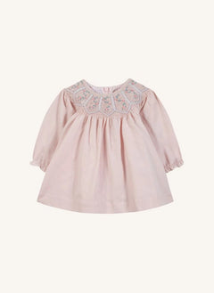 Tartine et Chocolat - Çiçek Nakışlı Büzgülü Elbise | Pembe