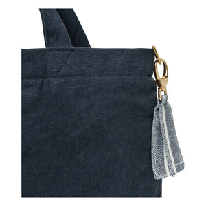 Adorna - Linen Tote Bag | Navy Blue