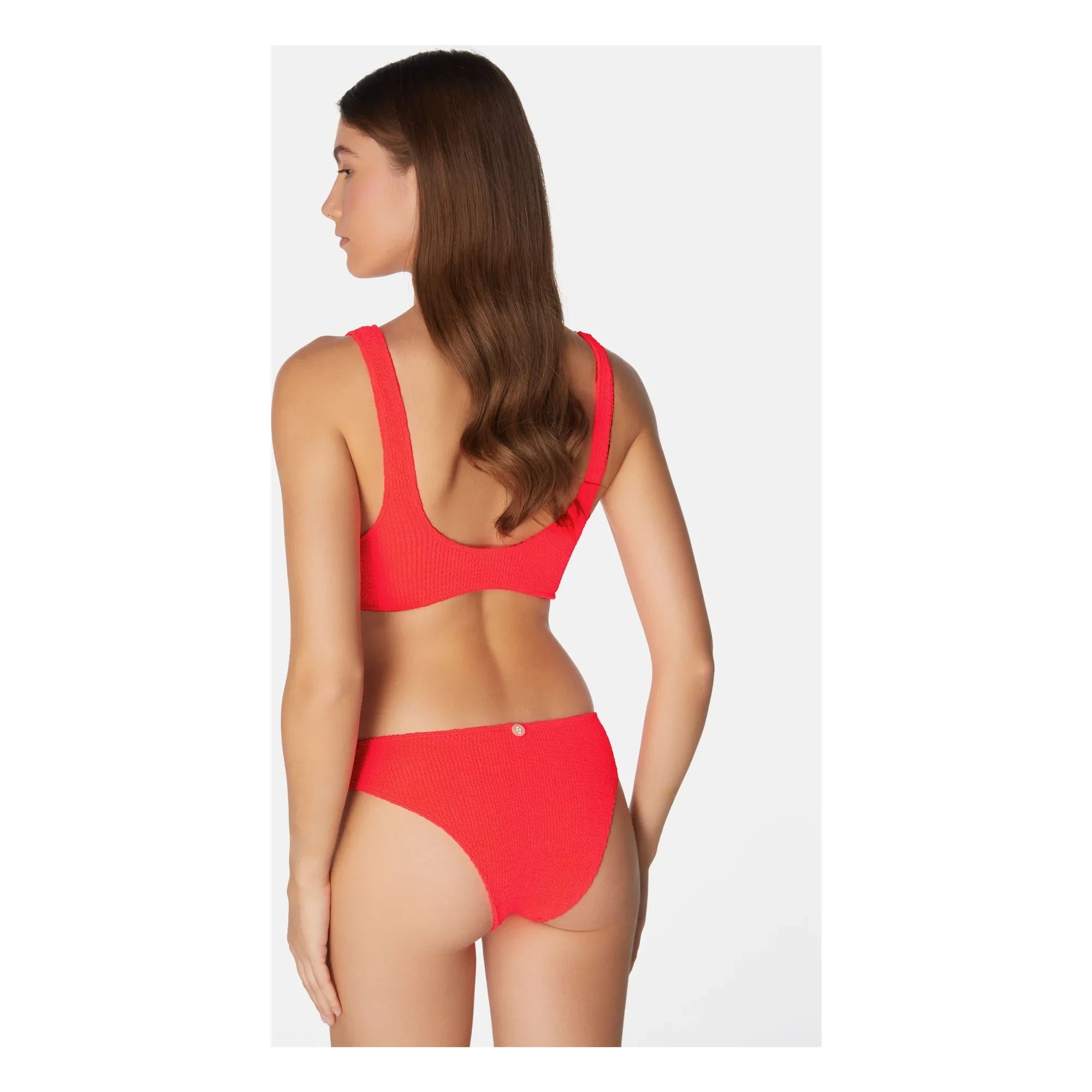 Sorbet Island - Aqua Two-Piece Swimsuit | Fluorescent Pink