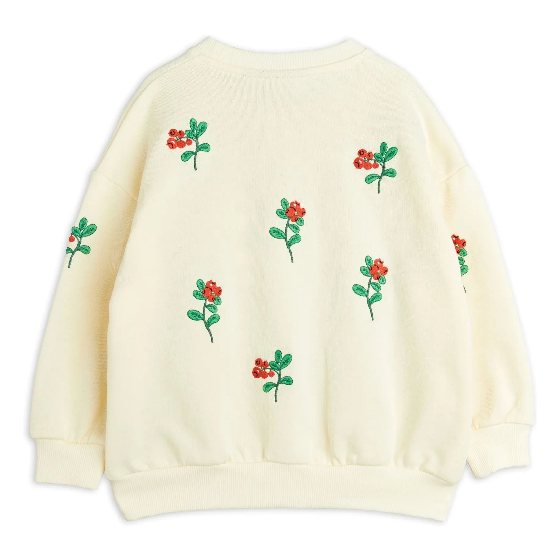 Mini Rodini - Organic Cotton Floral Print Sweatshirt | Ecru