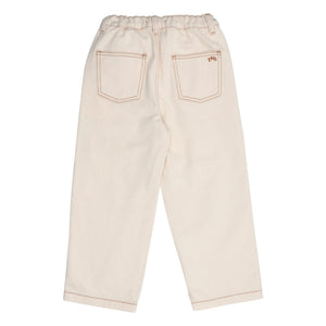 the new society - Organic Cotton Baggy Jeans | Ecru