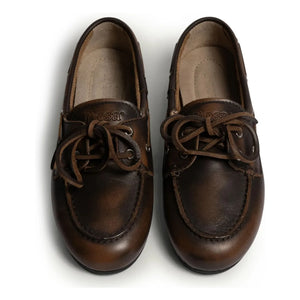 Posa - Leather Boat Shoes | Brown