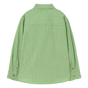 Cozmo - Eric Striped Shirt | Meadow Green