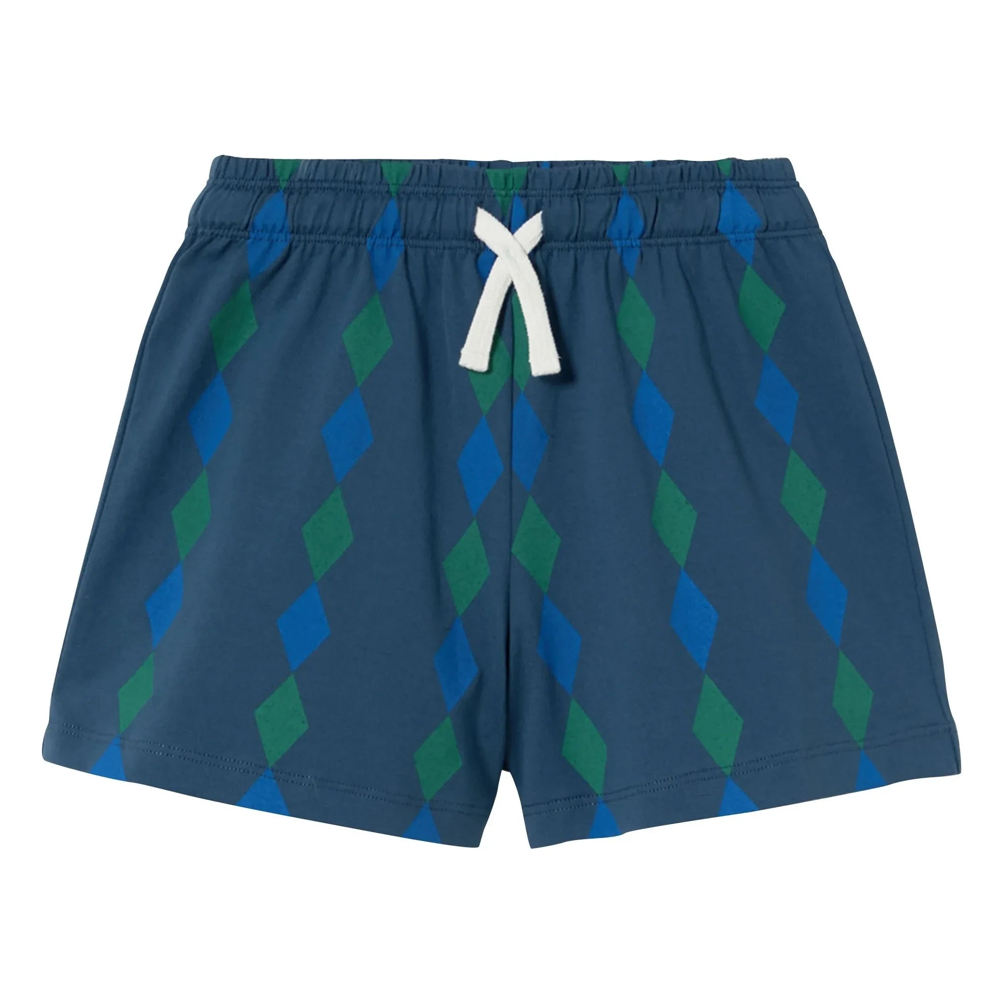 Tinycottons - Losange Organic Cotton Shorts | Blue