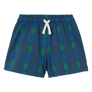 Tinycottons - Losange Organic Cotton Shorts | Blue