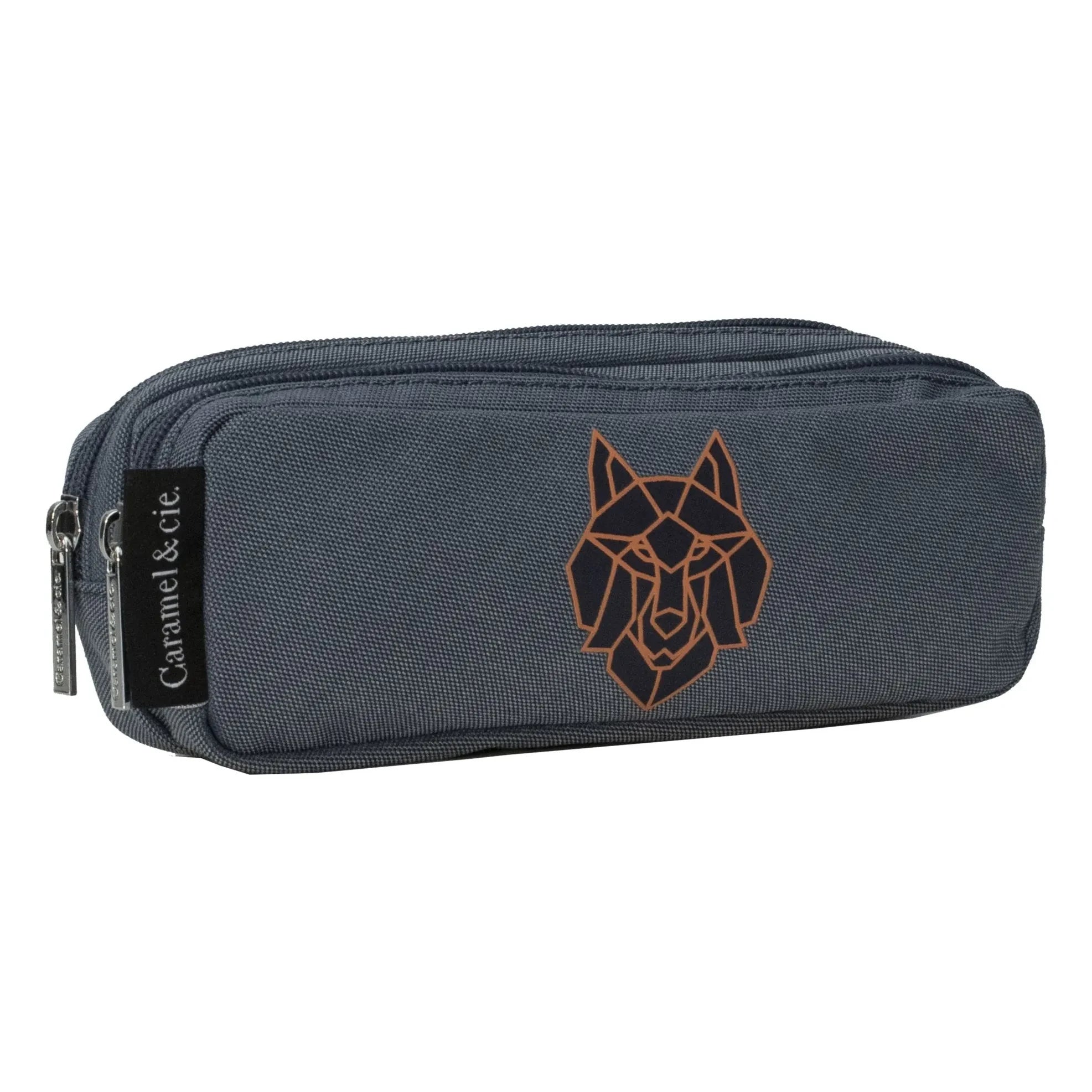 Caramel & Cie - Double Loup pencil case | Blue