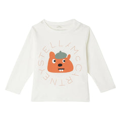 Stella McCartney Kids - Squirrel T-Shirt | Ivory