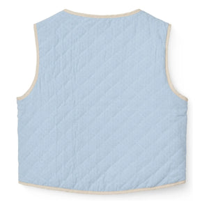 Copenhagen Colors - Sleeveless Quilted Organic Cotton Jacket | Light Blue