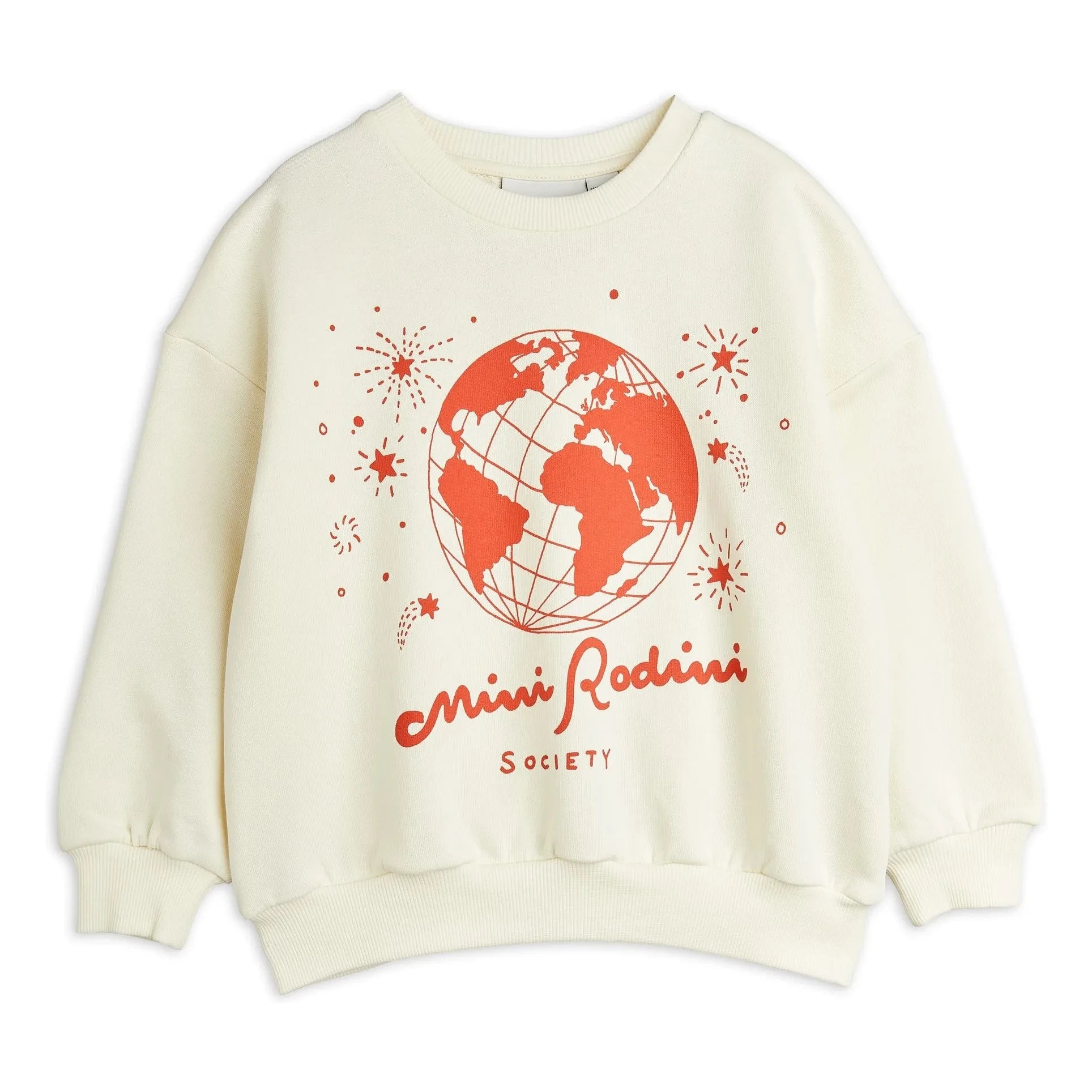 Mini Rodini - Mini Rodini Society Organic Cotton Sweatshirt | Ecru