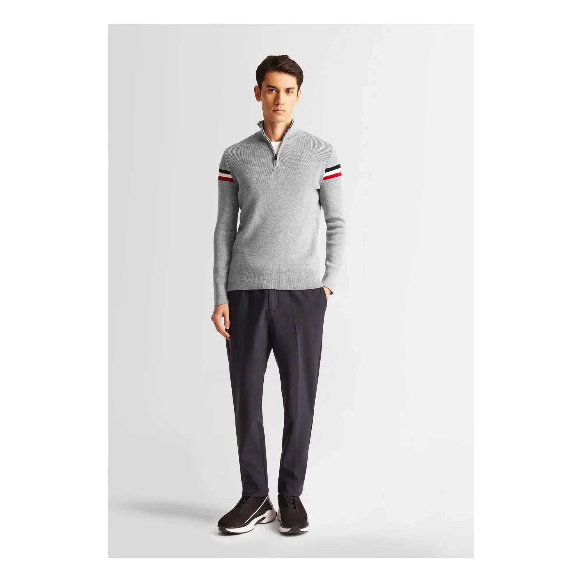 Fusalp - Wengen IV Merino Wool Zip-Up Sweatshirt | Grey