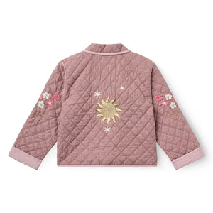 Copenhagen Colors - Organic Cotton "Soleil" Embroidered Quilted Jacket | Dust Pink