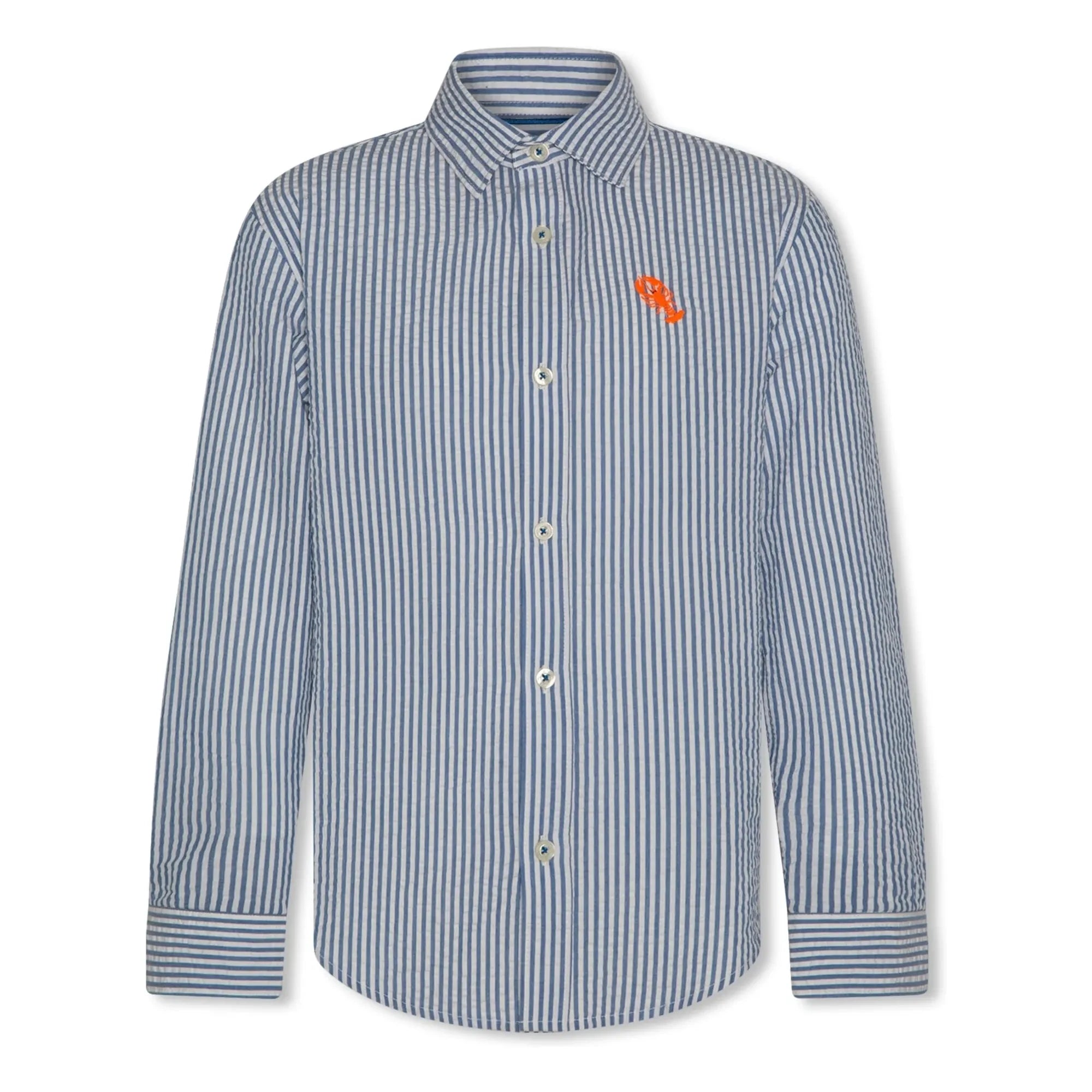 AO76 - Alan Lobster Striped Shirt | Blue