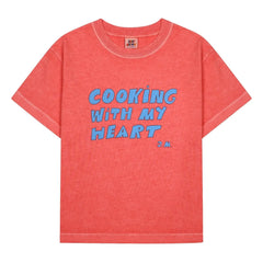 Jelly Mallow - Cooking With My Heart T-Shirt | Red