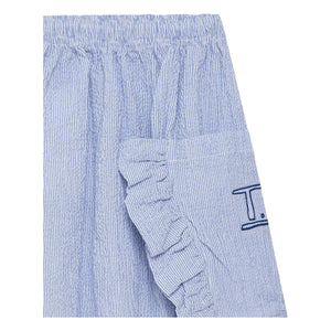 True Artist - No.7 Striped Seersucker Skirt | Blue