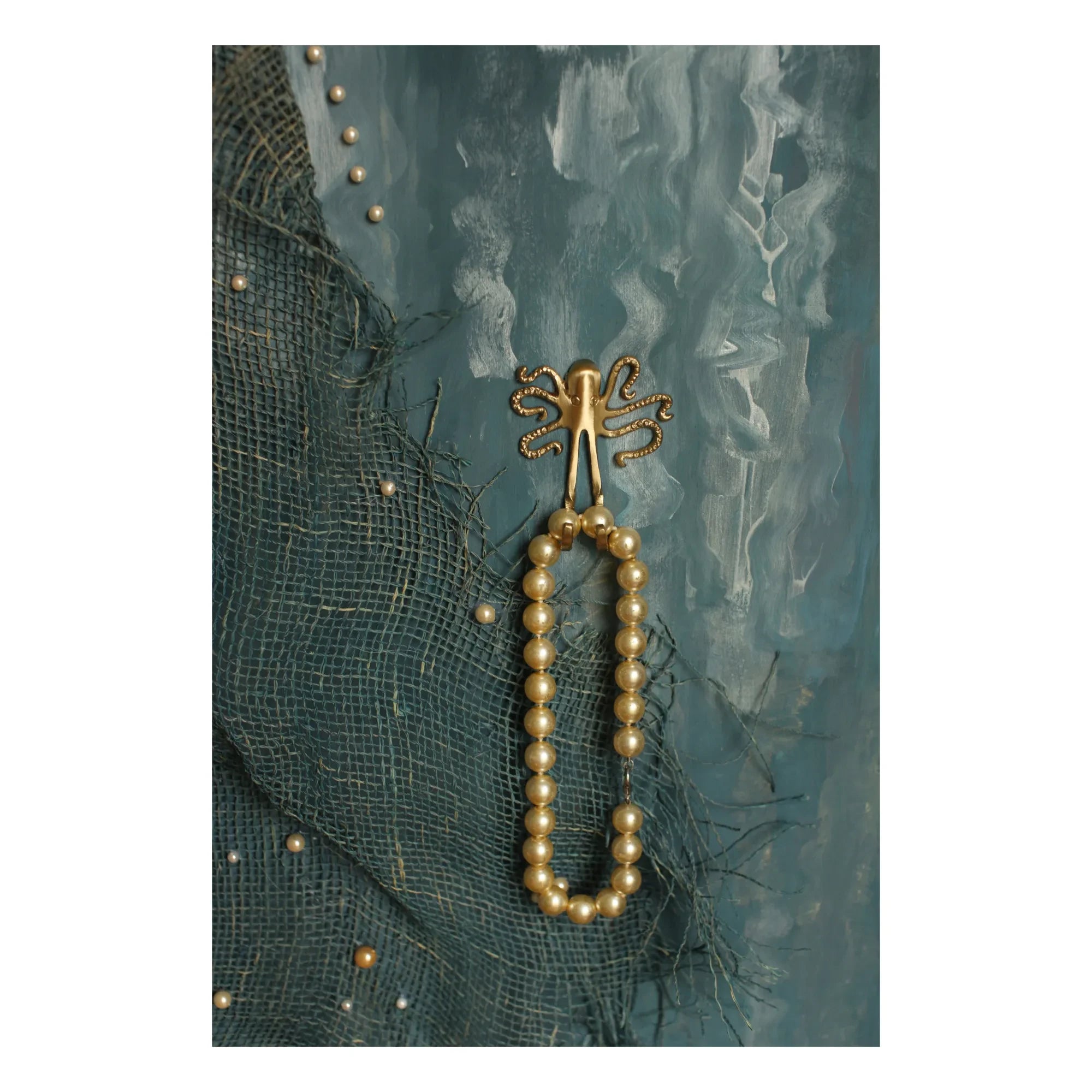Doing Goods - Ella Octopus recycled brass hook | Gold