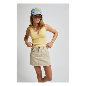 Indee - Volga ribbed tank top | Yellow