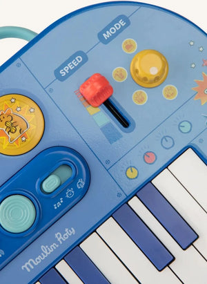 Moulin Roty - Synthesizer Piano - Puce & Pilou | Blue