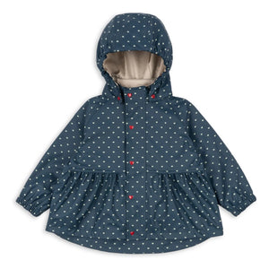 Konges Sløjd - Rainy Coeurs Waterproof Jacket | Dark Blue