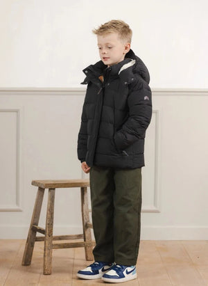 Töastie - Lunar Military Hooded Puffer Jacket | Black