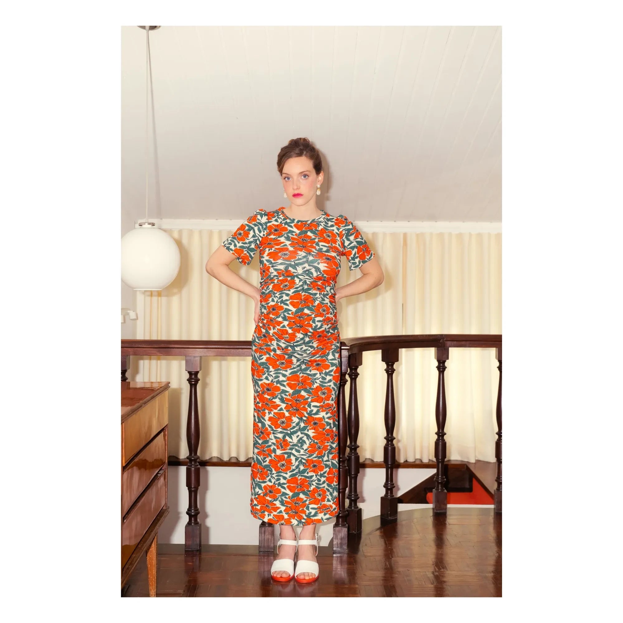 Paloma Collection - Theodora Red Maternity Dress