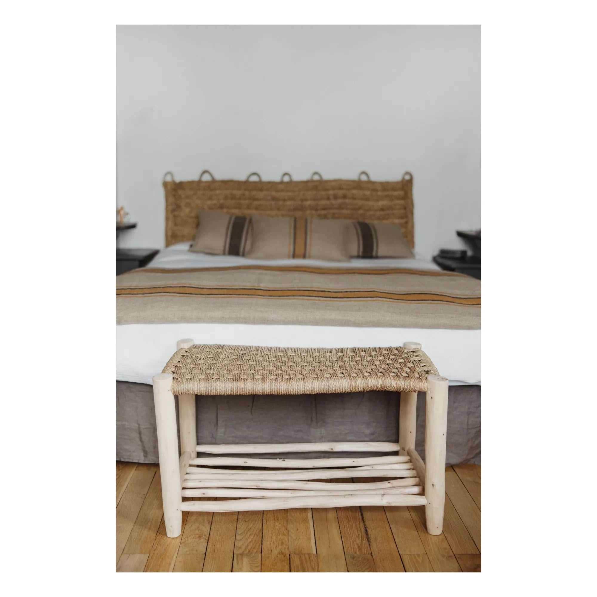 Cosydar - Wall-mounted natural fiber headboard