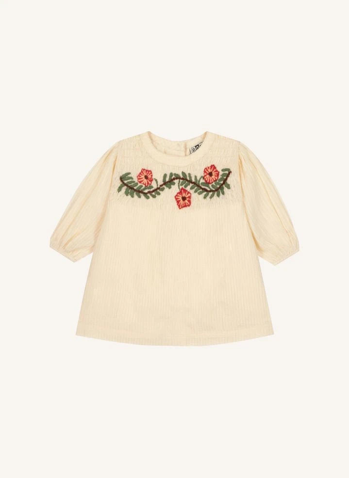 Bonton - Embroidered dress France | Cream