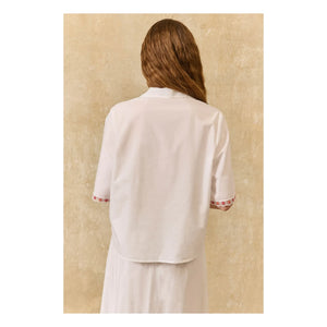 Louise Misha - Emilius Organic Cotton Shirt | White