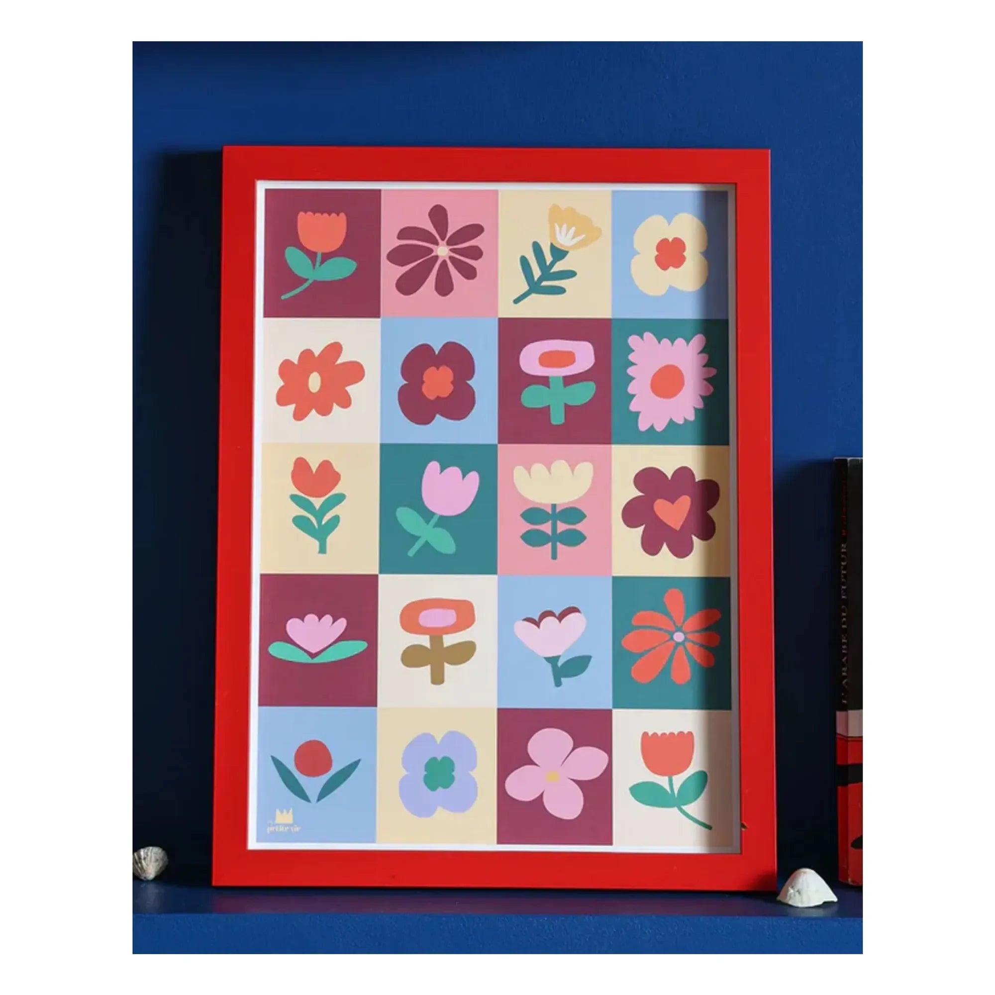 Ma petite vie - Floral Patchwork Poster