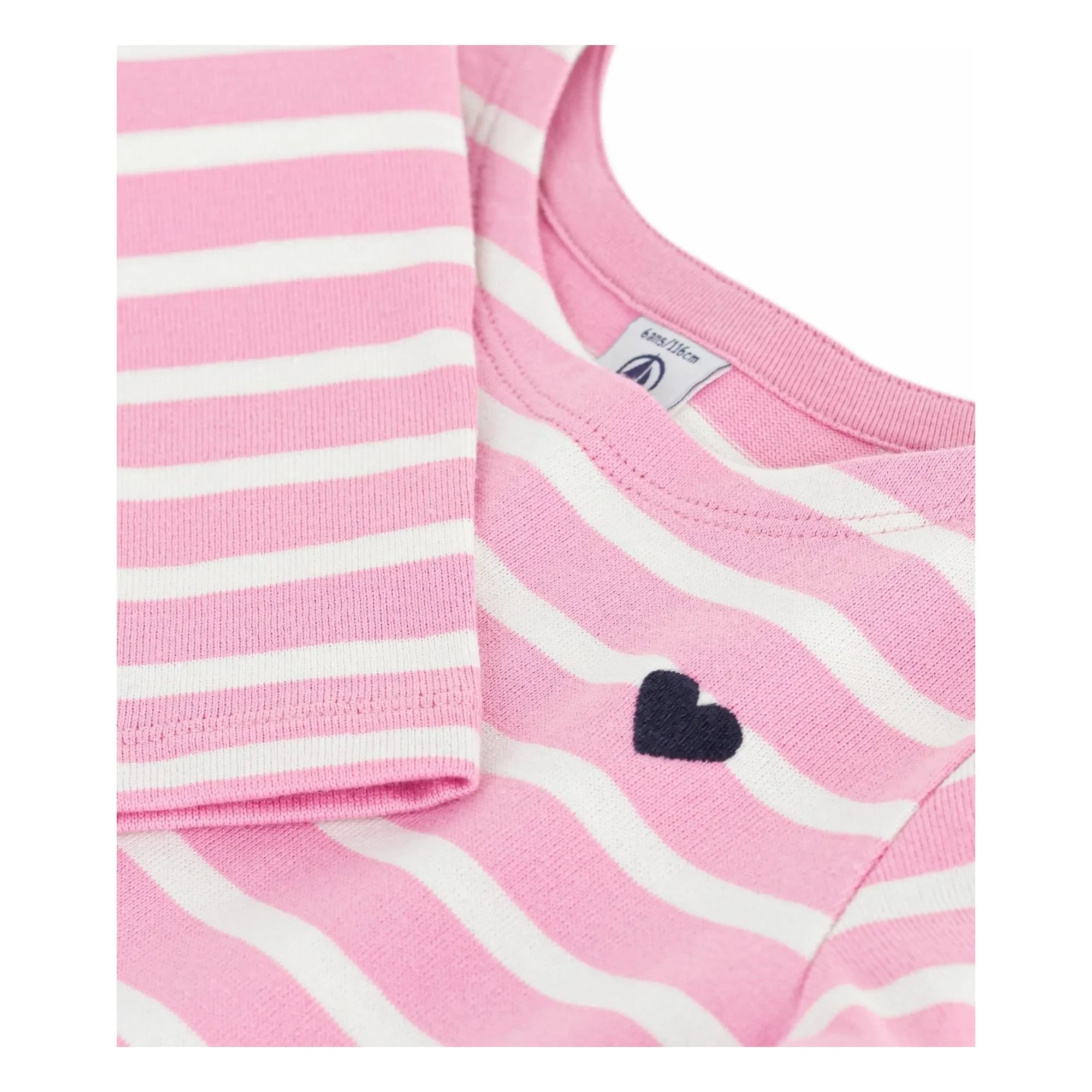 Petit Bateau - Striped Organic Cotton Jersey Dress | Candy Pink