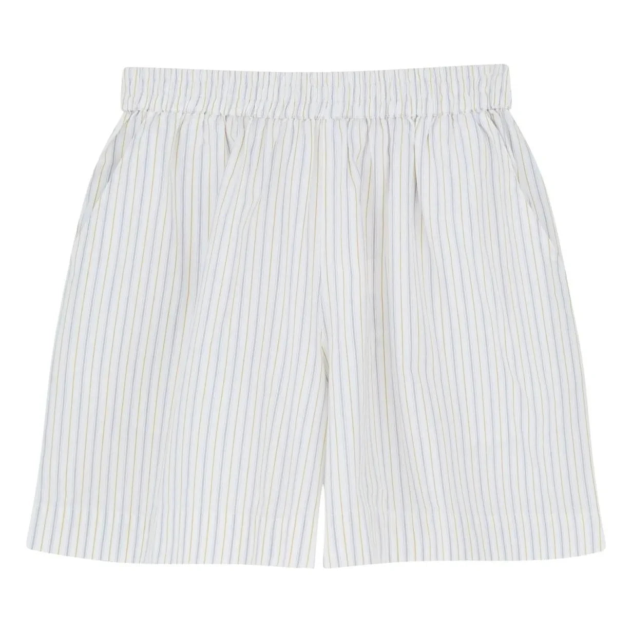 Skall Studio - Edgar Striped Cotton Shorts | Blue