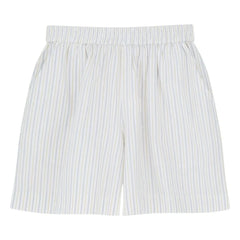 Skall Studio - Edgar Striped Cotton Shorts | Blue