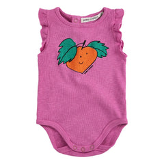 Bobo Choses - Orange Organic Cotton Ruffled Body | Purple