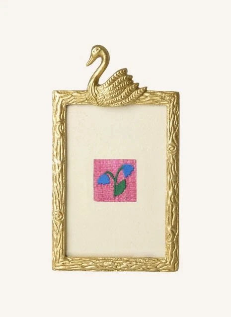 Rice - Swan Photo Frame | Gold