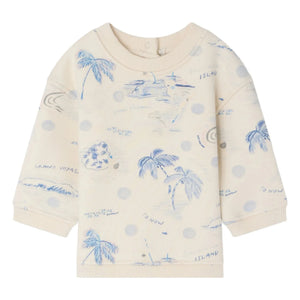 Bonpoint - Dady Ile organik pamuk sweatshirt | Ecru