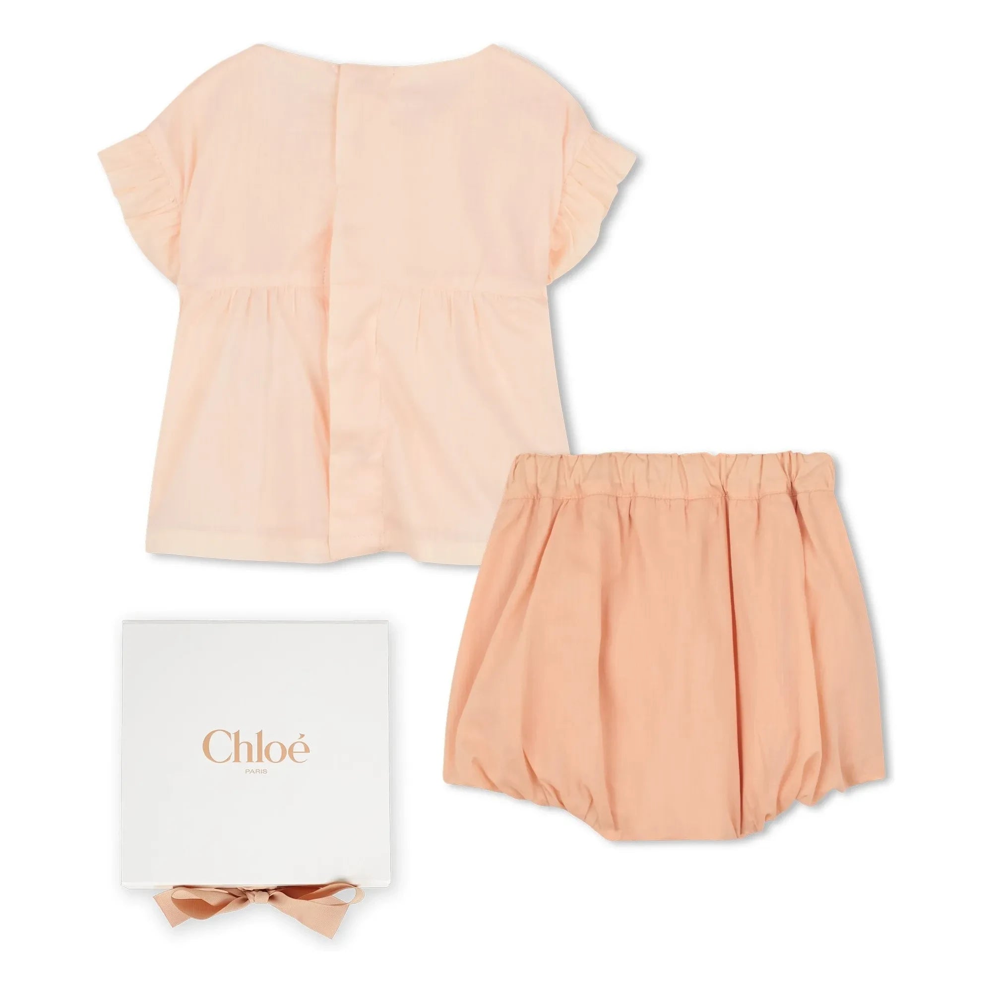 Chloé - Organic Cotton Blouse and Bloomer Set | Dust Pink