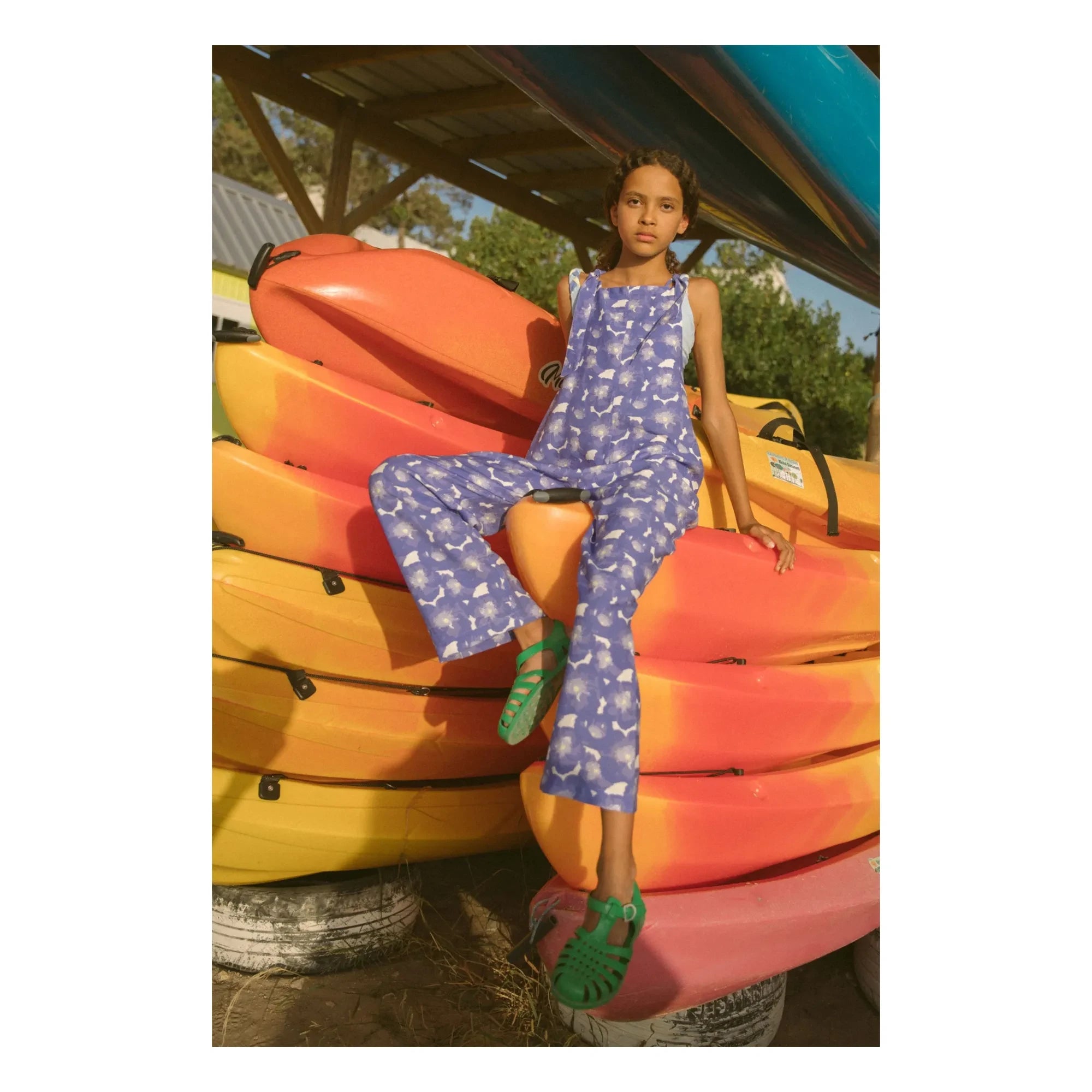 My First Cantê - Cleo Floral Jumpsuit | Blue