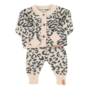 Piupiuchick - Leopar Yün Yelek | Pudra Pembe