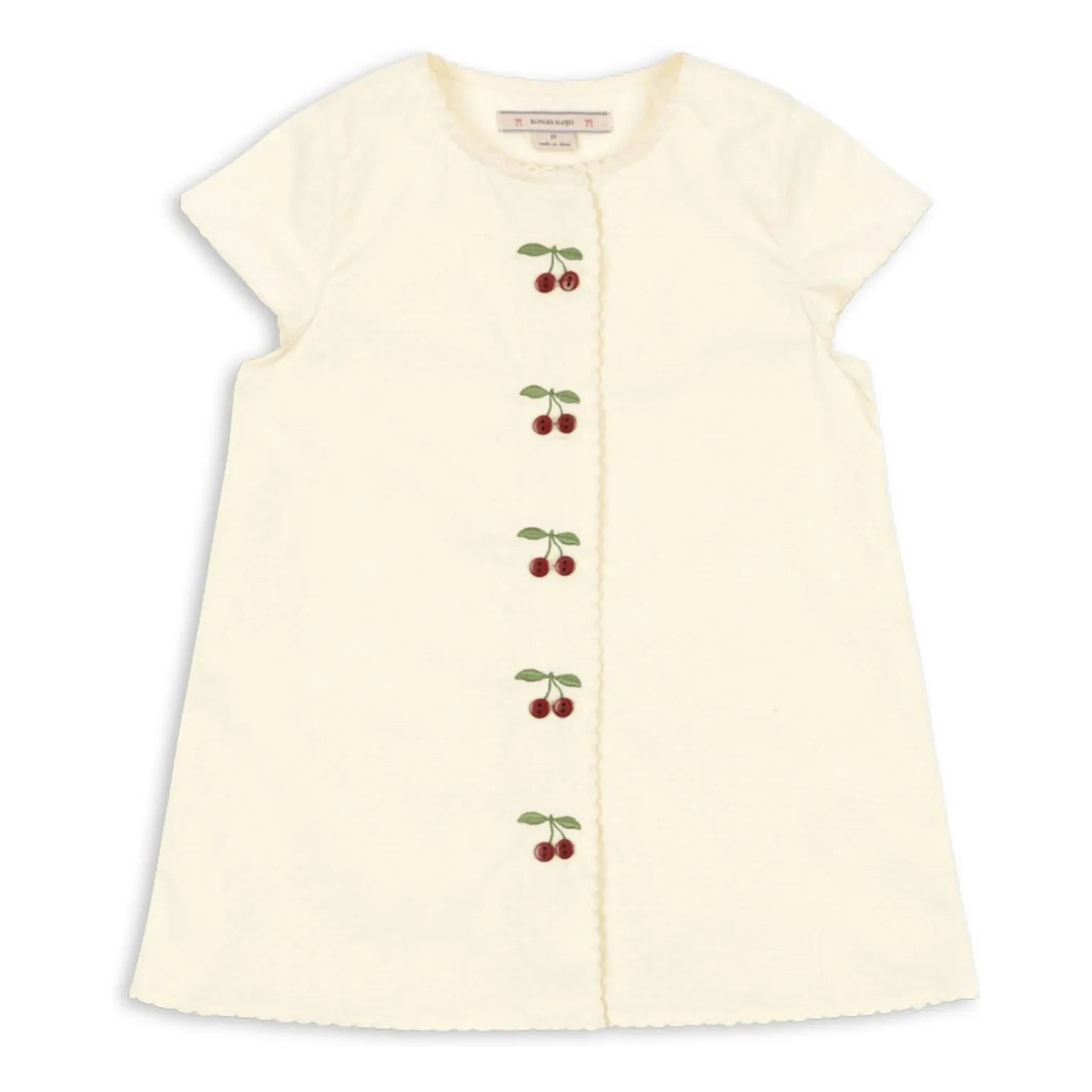 Konges Sløjd - Evia Cherries Organic Cotton Dress | Cream