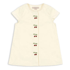 Konges Sløjd - Evia Cherries Organic Cotton Dress | Cream